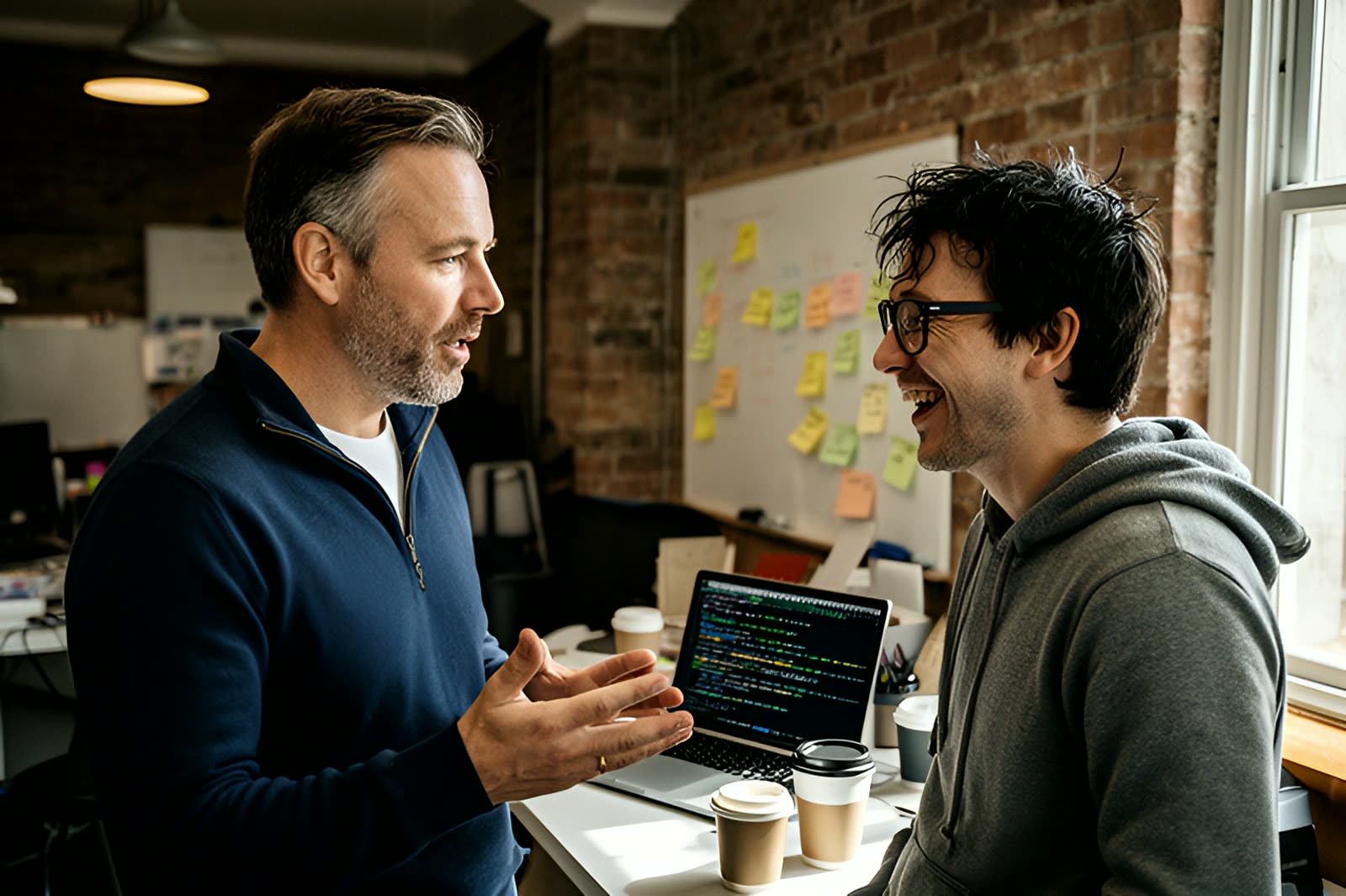 Auravoce founders Michael Harrington and David Kessler